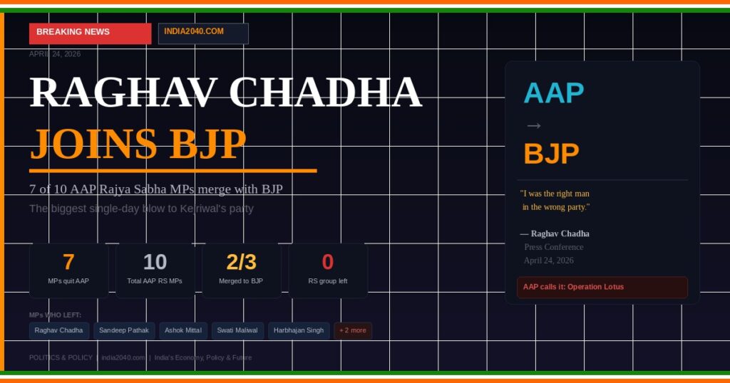 Raghav Chadha joins BJP