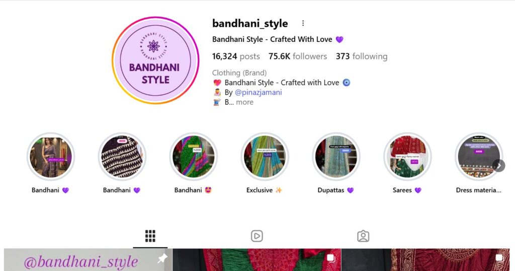 Bandhani Style